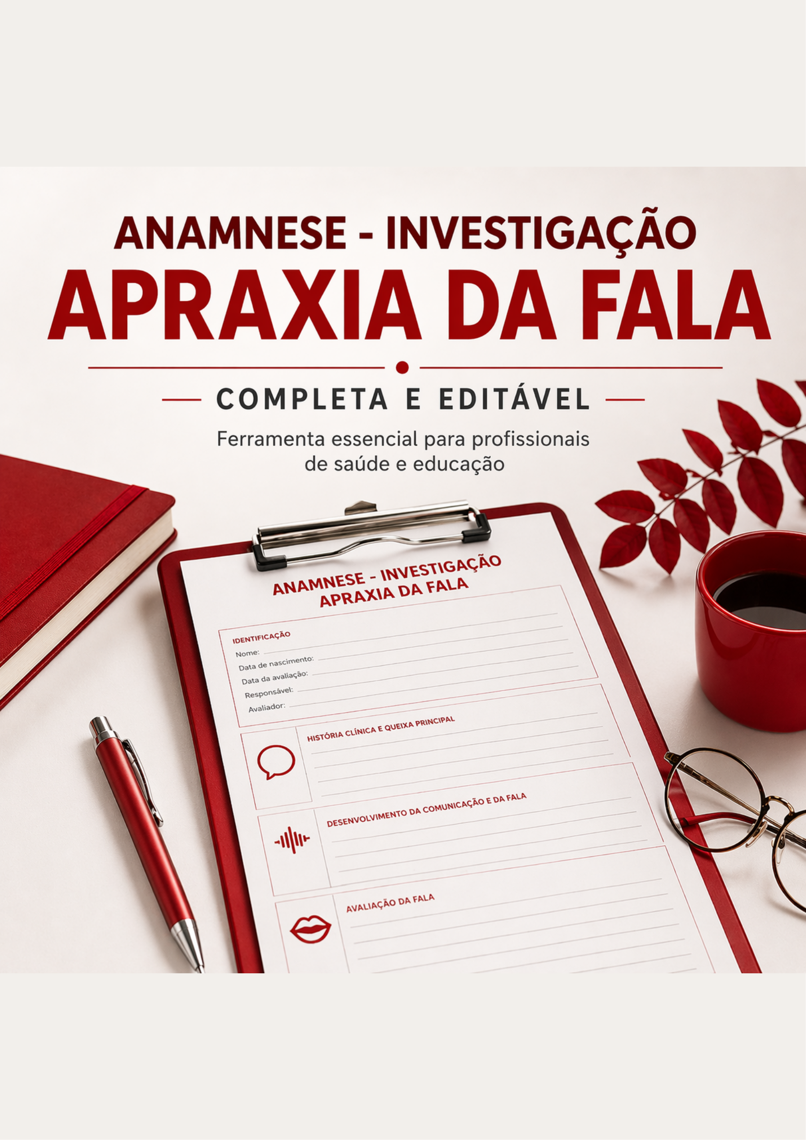 Anamnese — Investigação de Apraxia da Fala