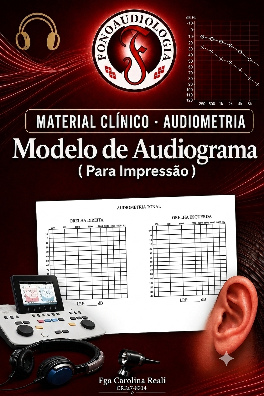Ficha Modelo de Audiometria Tonal Liminar — ATL, Logoaudiometria e Imitanciometria