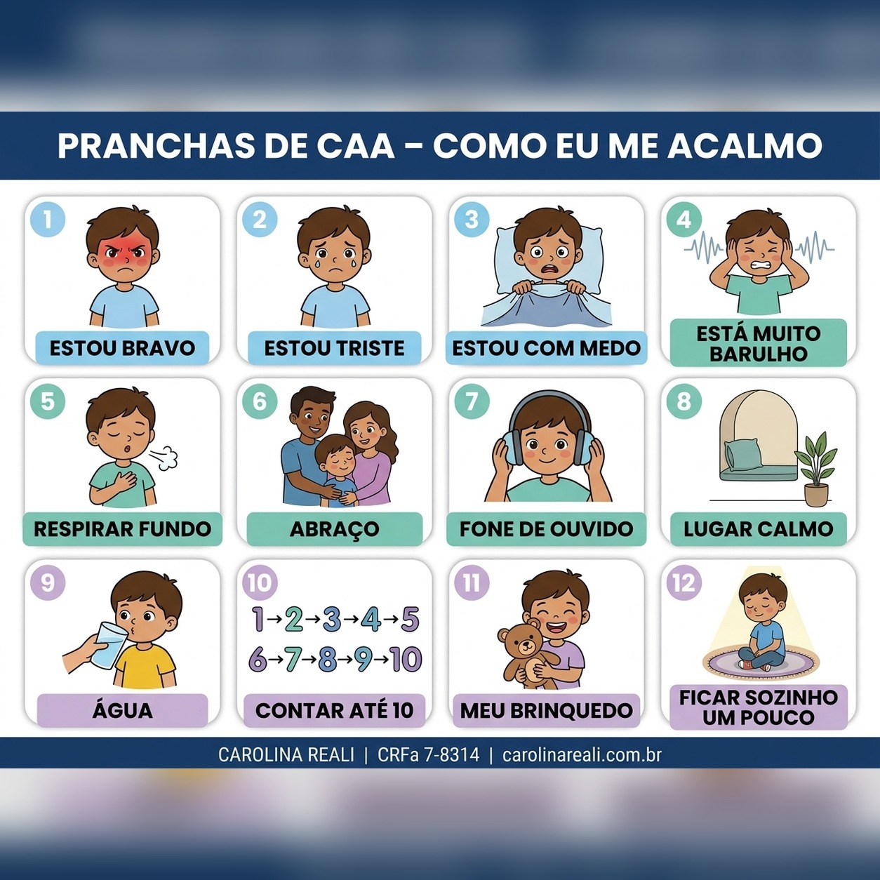 Prancha de CAA — Como Eu Me Acalmo