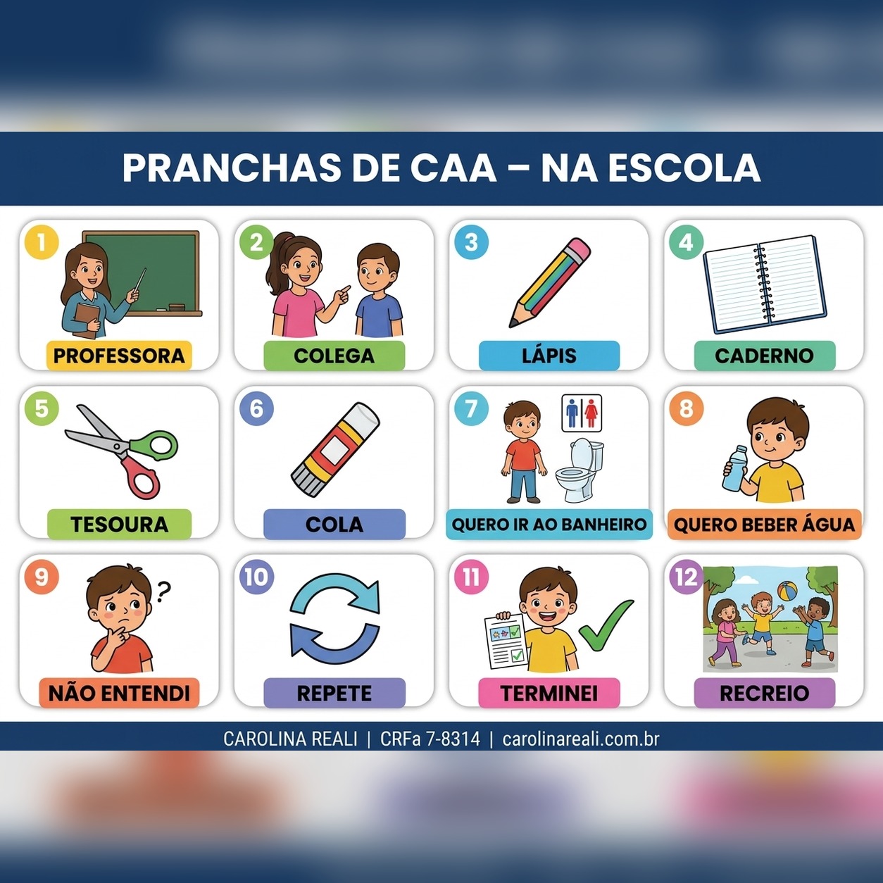 Prancha de CAA — Na Escola