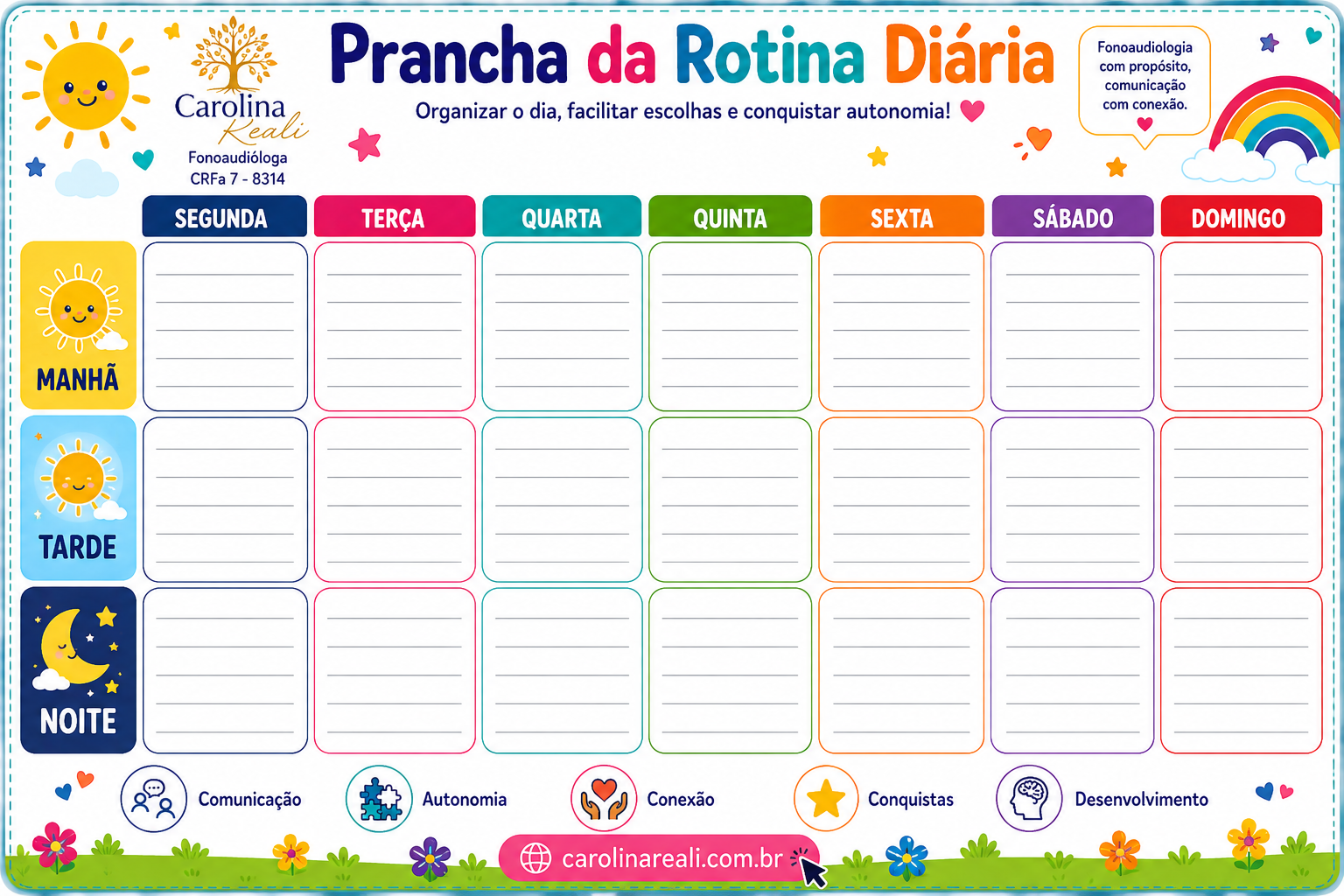 Prancha da Rotina Diária