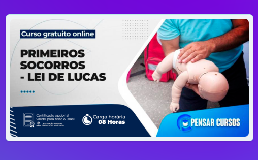 Primeiros Socorros — Lei de Lucas — Minicurso Gratuito Online