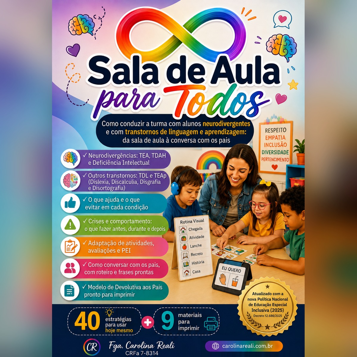 Sala de Aula para Todos — Como Conduzir a Turma com Alunos Neurodivergentes e com Transtornos de Linguagem e Aprendizagem